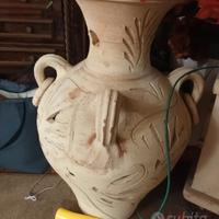 vaso anfora di terracotta da interno indoor