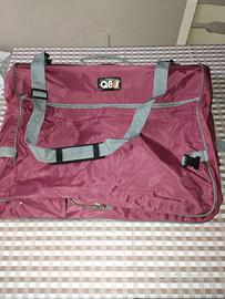 Porta abiti da viaggio Q8 con tracolla, NUOVO