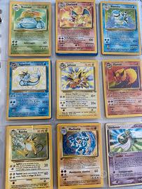 Carte pokémon prima edizione set base Holo raro