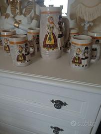 Servizio ceramica artigianato sardo