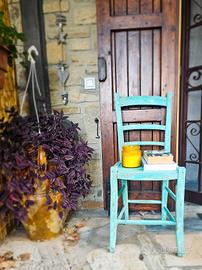 SEDIA VINTAGE SHABBY COMODINO