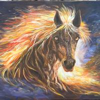 Dipinto originale cavallo - opera unica firmata