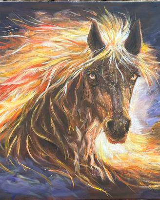 Dipinto originale cavallo - opera unica firmata
