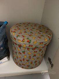 Cesto portabiancheria/giochi imbottito