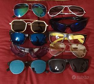lotto 10 occhiali da sole bancarelle usati 