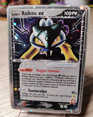 Pokemon Rocket's Raikou ex Holo segreto-raro DE 10