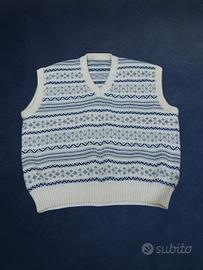 Gilet vintage anni 90 stile norvegese unisex 