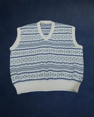 Gilet vintage anni 90 stile norvegese unisex 