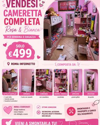 Cameretta x bambina come nuova
