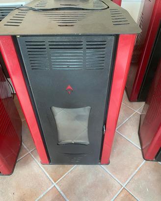 Stufe Canali a pellet usate di diversi colori 