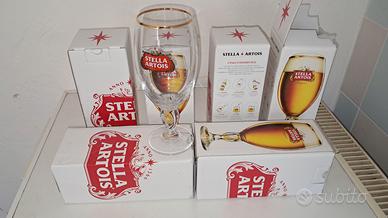 Set di calici originali da birra Stella Artois