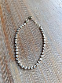 Bracciale tennis argento e dorato 