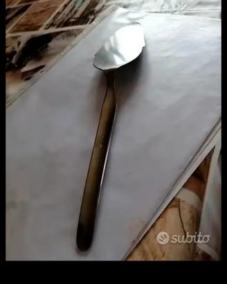 Pinza e paletta vintage in acciaio 