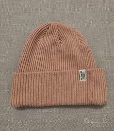 H&M cappello berretto lana coste tg U rosa