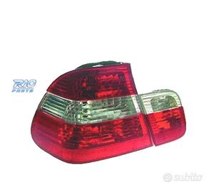 FANALI BMW E46 98-01 ROSSO BIANCO