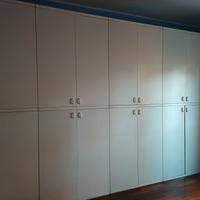 Guardaroba legno bianco 4 moduli da 1 m