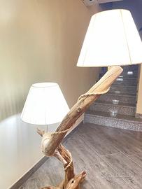 Lampada in legno