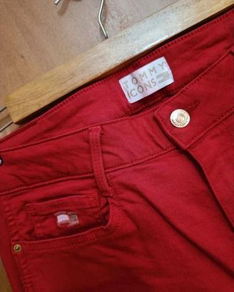 Tommy Hilfiger/ jeans rosso/ pantalone donna:
