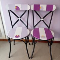 sedie dipinte a mano