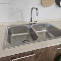 Lavello acciaio inox + miscelatore 