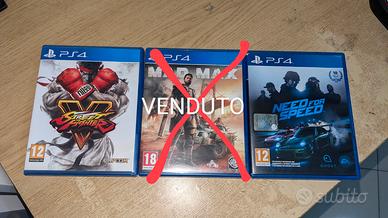 Need For Speed, Street Fighter V PS4