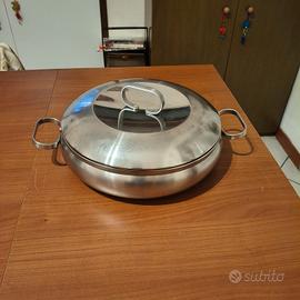 pentola+coperchio in acciaio Calderoni