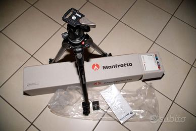 treppiede manfrotto 190 + testa manfrotto RC2