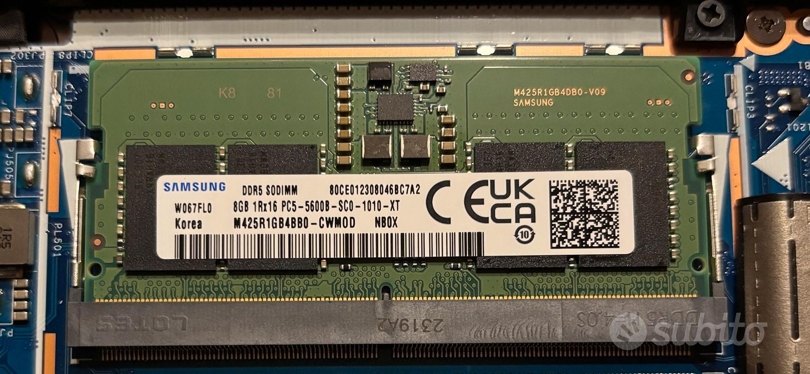2x Samsung 8gb DDR5 5600 MHz SODIMM RAM PC5-44800 - Informatica In