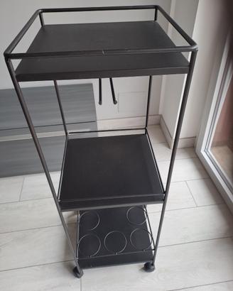 Carrello BAR a 3 Piani con Porta Calici