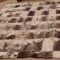 Coperta letto matrimoniale pelliccia vintage