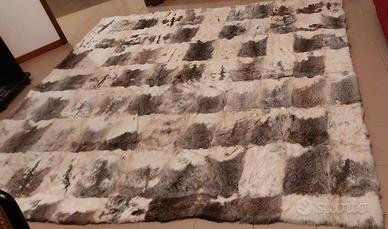 Coperta letto matrimoniale pelliccia vintage