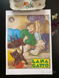 Quadro camera bambini casa Poster lana gatto nero
