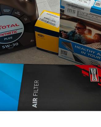 kit 3 filtri tagliando e olio Ford Fiesta 1.4 Tdci