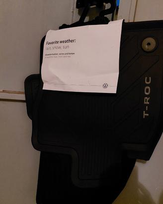 TAPPETINI IN GOMMA VW T-ROC NUOVI