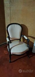 poltrona d'antiquariato in stile Luigi Filippo