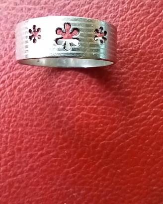 anello donna in acciaio