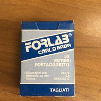 vetrini portaoggetto microscopio