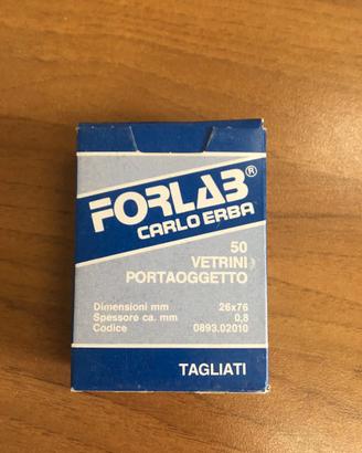 vetrini portaoggetto microscopio