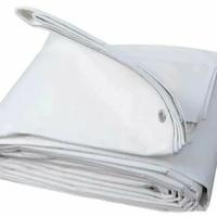 Telone occhiellato pvc 450gr/m2  bianco 3.50x 2,00