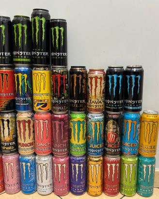 Collezione lattine monster