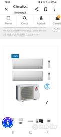 Condizionatore mitsubishi 2 split con motore