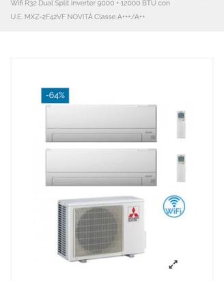 Condizionatore mitsubishi 2 split con motore