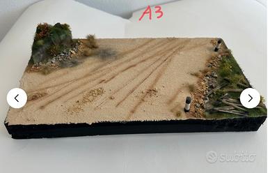 Diorama 1/35 base 16x29 per mezzi militari tamiya