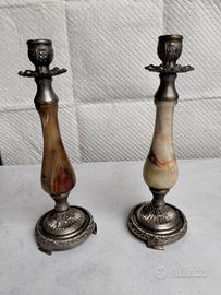 coppia di candelabri da tavola 