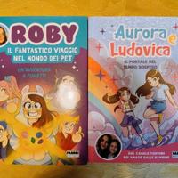 2 libri delle youtuber Roby e Aurora e Ludovica