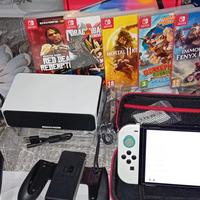nintendo switch oled + 6 giochi