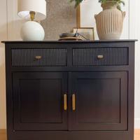 Credenza in Pino Massello Restaurata