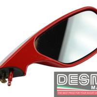Specchio specchietto retrovisore destro rosso Duca