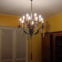 Lampadario cristallo 12 lampade