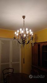 Lampadario cristallo 12 lampade